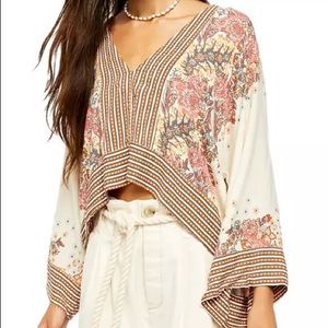 free people mix n match top floral
